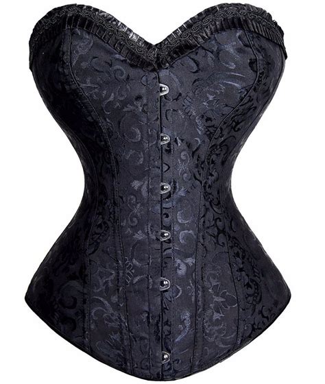 Sweetheart Corsets Womens Overbust Lace Up Corsets With Appliques In