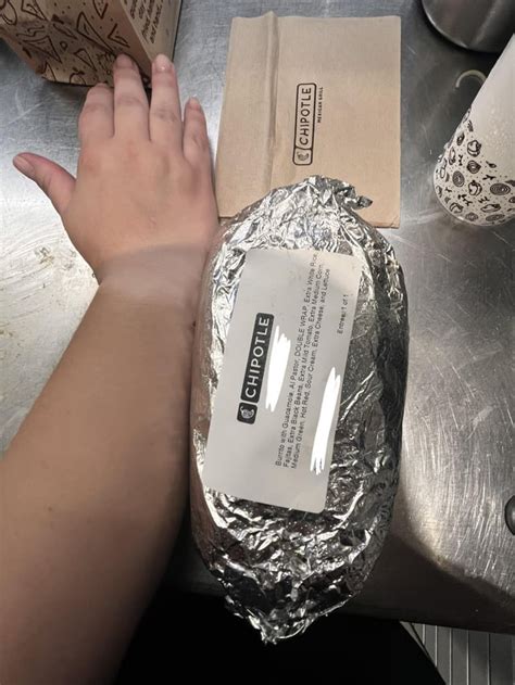I Just Wanted To Share The Massive Burrito I Made On Dml Rchipotle