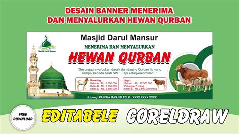 Cara Membuat Desain Banner Spanduk Idul Adha H M Dengan