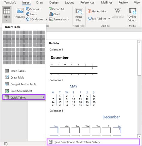 How To Create And Use Custom Table Templates In Microsoft Word