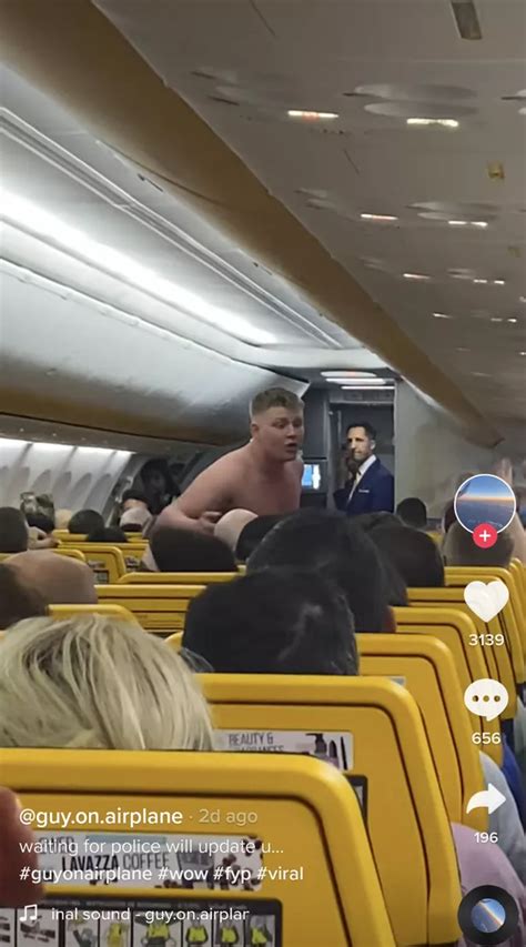 Topless Man Screams At Passengers In Foul Mouthed Rant On Ryanair Flight Hull Live