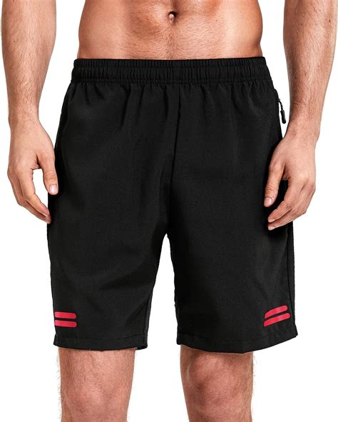 Udareit Mens Workout Running Athletic Shorts 7 With Zipper Pocket Quick