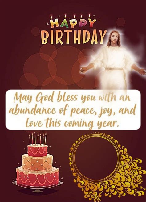 Happy Birthday Blessings From Jesus In 2020 Christian Happy Birthday