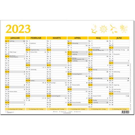 Kalender 2023 Til Print Danmark Michel Zbinden Da