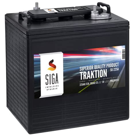 Siga Traktion Antriebsbatterie 225ah 6v 19590