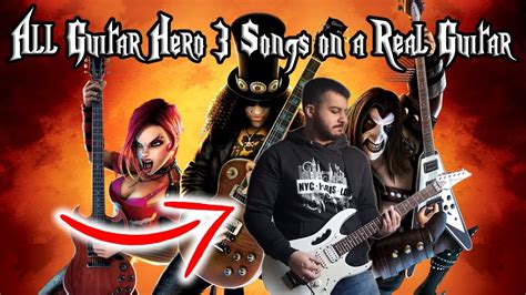 Other guitar controllers other controllers to look out for are the ones that ship with guitar hero world tour, gh5 & gh warriors of rock for xbox. ALL GUITAR HERO 3 SONGS ON A REAL GUITAR - YouTube