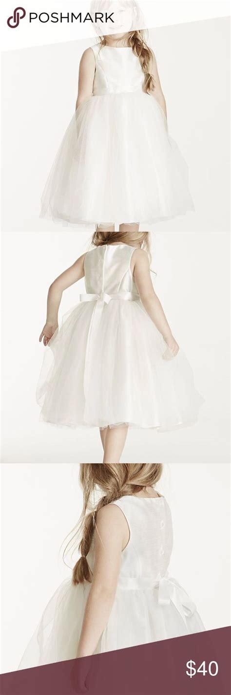 david s bridal white flower girl dress size 5 white flower girl dresses flower girl dresses