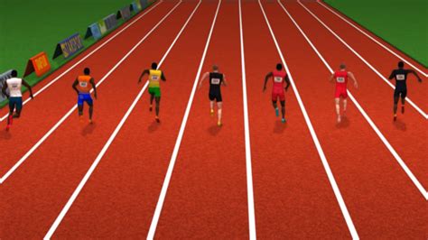 100 Meter Sprint Usain Bolt Breaks Away During Mens 100 Meter Sprint