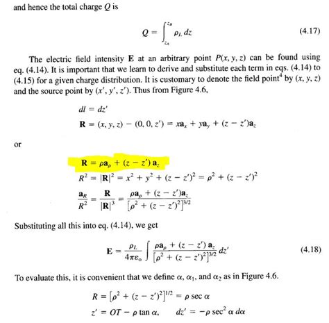 [Solved] Derivation of electric field intensity for Line charge - Ten ...