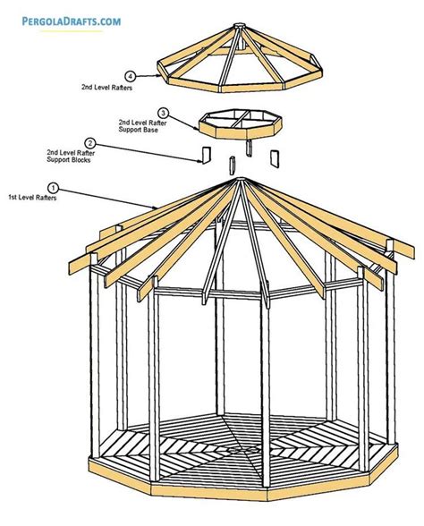 These 12 Feet Hip Roof Octagon Gazebo Plans Blueprints Have Aided Many