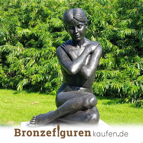 Nackte Frau Statue Sitzende Nackte Frau Cm Bronzefiguren Kaufen