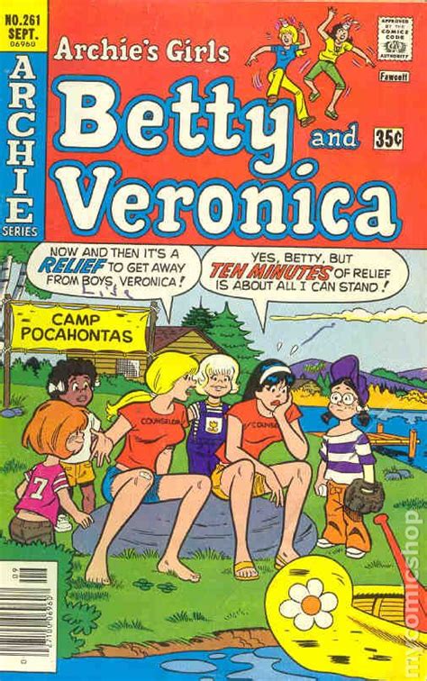Archies Girls Betty And Veronica 261 Gdvg 30 1977 Stock Image Low