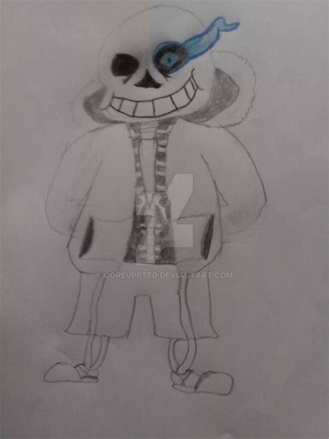 Sans Pencil Drawing Undertale Spoilers By Coreuppted On Deviantart