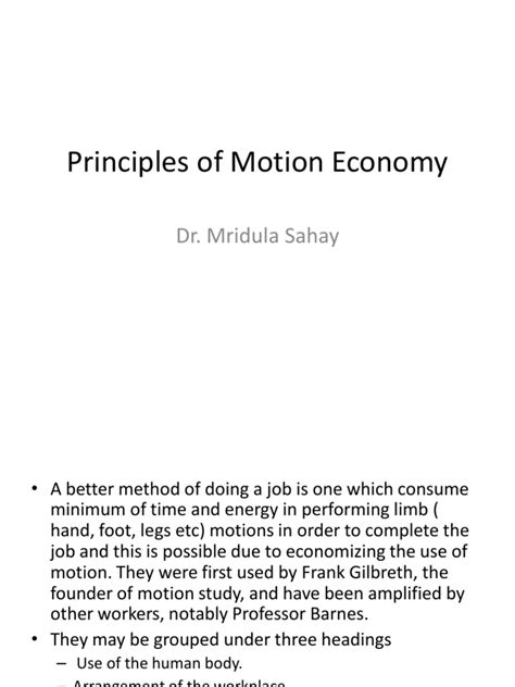 Principles Of Motion Economy Pdf Pdf Reliability Engineering