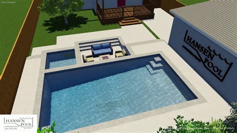 Modern Pool With Sunken Firepit Area In Los Angeles Youtube