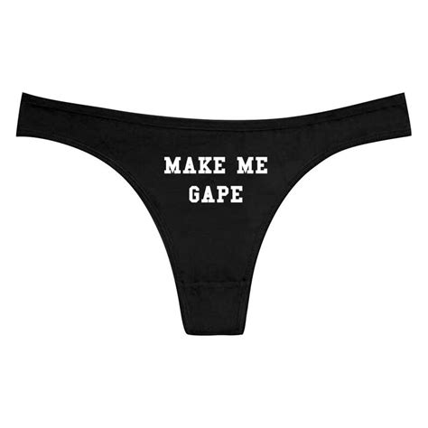 make me gape thong g string bikini knickers panties anal etsy