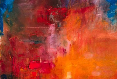Download An Abstract Painting With Red Orange And Blue Colors