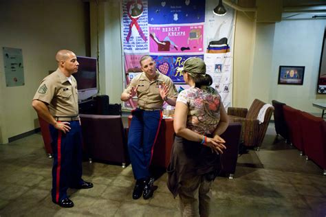 marine recruiters visit gay center in oklahoma the new york times