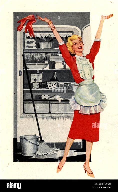 1950er Jahren Usa Befreit Hausfrau Magazin Anzeige Detail Stockfoto