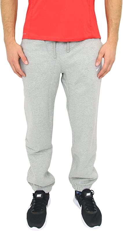 Nike Mens Sportswear Cuffed Fleece Sweatpants Light Grey