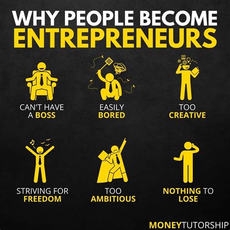 Moneytutorship On Instagram “why People Become Entrepreneurs We All