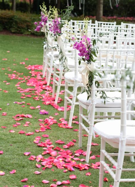 Outdoor Ceremony Aisle Decorations Archives Weddings