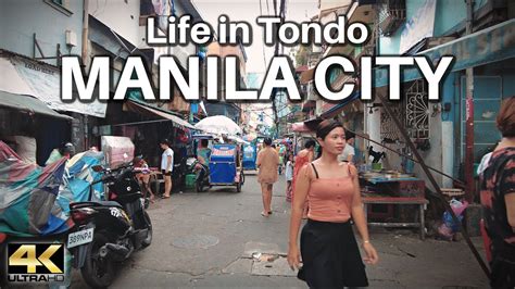 Tondo Manila Walk [4k] Youtube