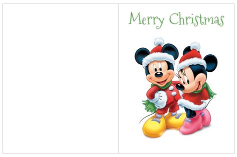 Free Printable Disney Christmas Cards Free Printable Templates