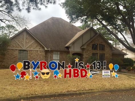 Our yard signs are printed on both sides & made for sturdy easy ground mounting. Teenager! | Happy birthday yard signs, Birthday yard signs ...