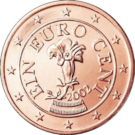 1 Euro Cent Austria 2002 2019 Km 3082 Coinbrothers Catalog