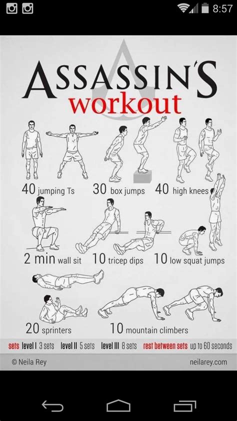 Assassins Workout Assassins Workout Workout Without Gym Quick Workout