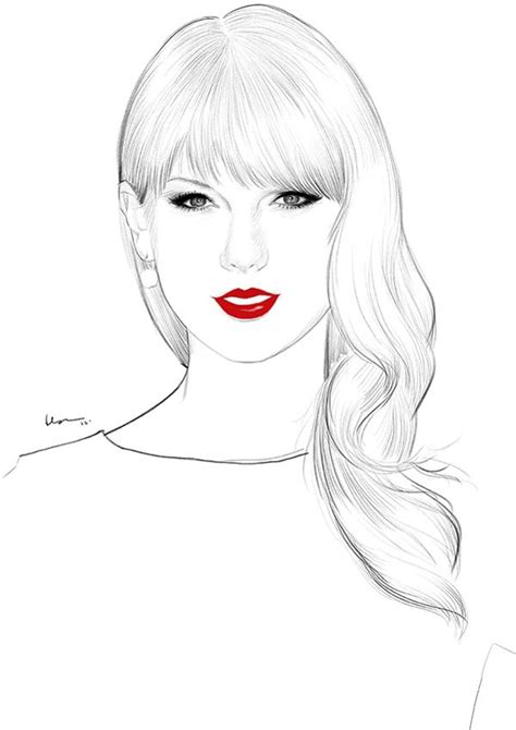I promise that i teach you in a simple. Floyd Grey | Taylor swift drawing, Celebrity drawings ...