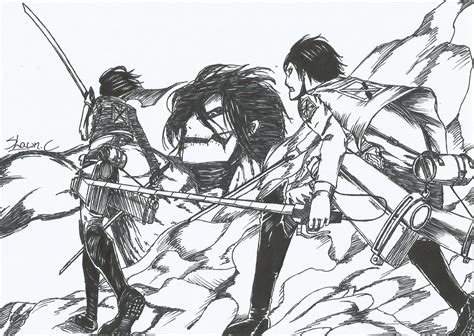 Attack On Titan Eren And Mikasa By Nexusshawn On Deviantart