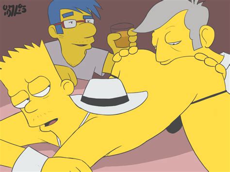 Rule 34 Ass Bart Simpson Bulge Drunk Glasses Hat Human