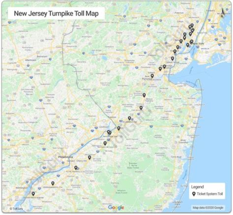 New Jersey Turnpike Traffic Map Map Of World
