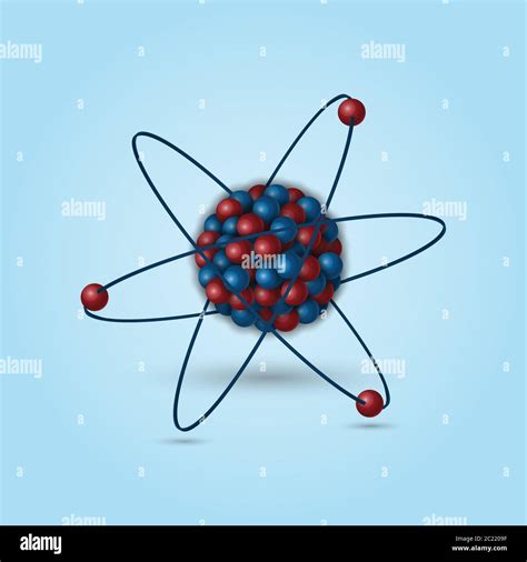 3d Atomic Structure Vector Illustration Stock Vector Image And Art Alamy