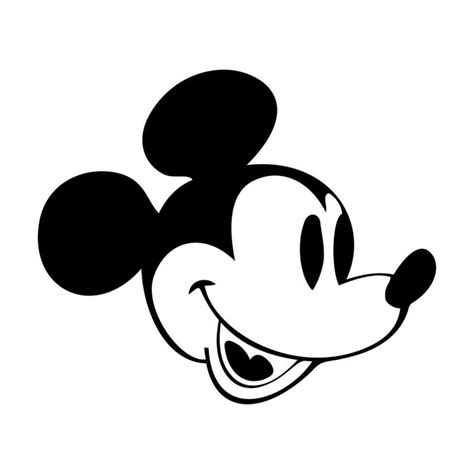 Mickey Mouse Head Disney Graphics Design Svg By Vectordesign On Zibbet