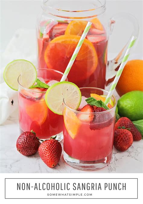 Non Alcoholic Sangria Punch Recipe Somewhat Simple
