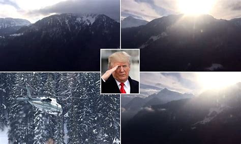 Amazing Scene From Marine One As Trump Leaves Davos Daily Mail Online