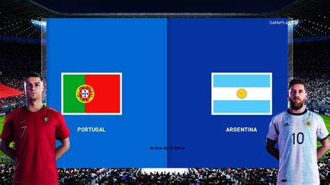 Pes 2020 Portugal Vs Argentina International Derby Match C Ronaldo Vs L Messi Gameplay