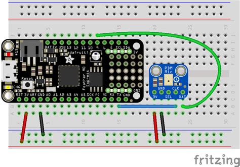 Arduino Wiring And Test Adafruit Pdm Microphone Breakout