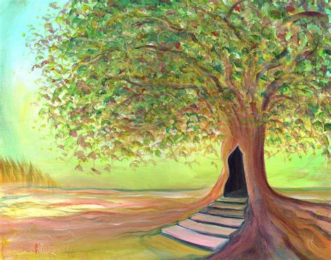 Pink Tree Painting By Beckie Neff Fine Art America