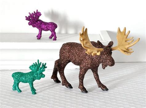 Sparkly Moose Decorationsbecause Why Not Moose Decor Plastic