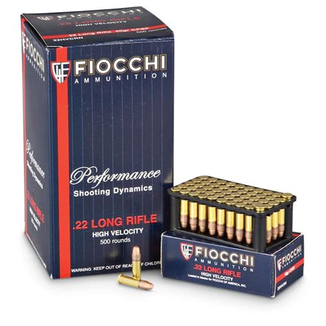 Fiocchi Performance Shooting Dynamics High Velocity 22lr Cprn 40