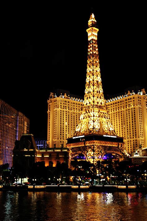 Eiffel Tower At Night Vegas Photograph By Marilyn Hunt Pixels