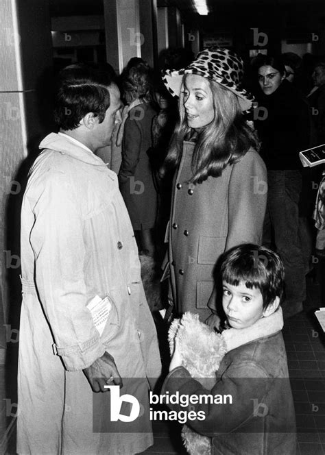 French Actress Catherine Deneuve With Her Son Christian Vadim At Nice