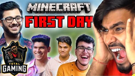 All Youtubers First Day In Minecraft When Youtubers Play Minecraft