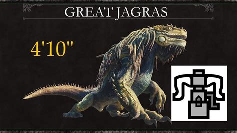 [mhw] the greatest jagras arch tempered g jagras hbg 4 10 monster hunter world youtube