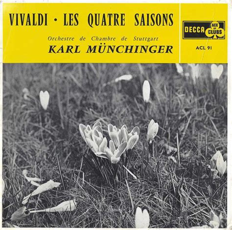 Vivaldi Orchestre De Chambre De Stuttgart Karl Münchinger Les