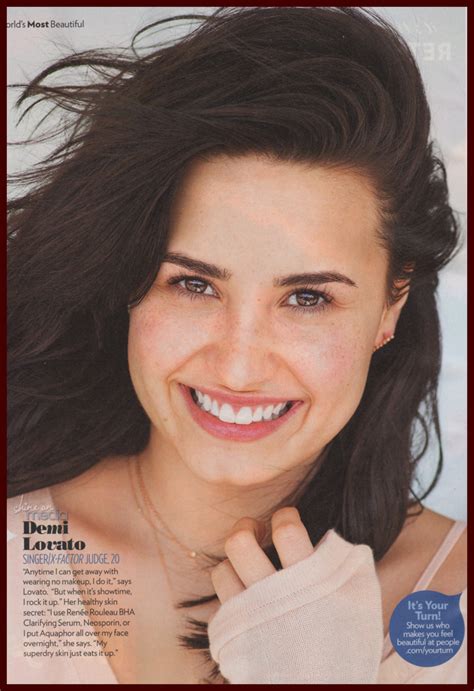 Demi Lovato No Makeup Photo Shoot Online Image